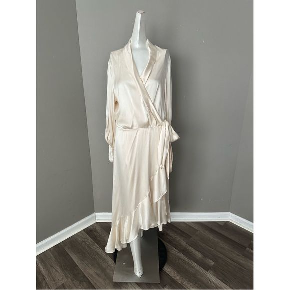 NWT Zimmermann Silk Wrap Midi Dress Size US 6 $650 - Picture 5 of 13